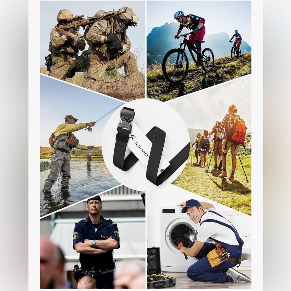 NWT Men's Black Tactical Belt (medium)